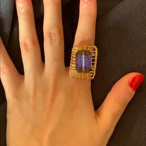 Beautiful purple stone ring 💗